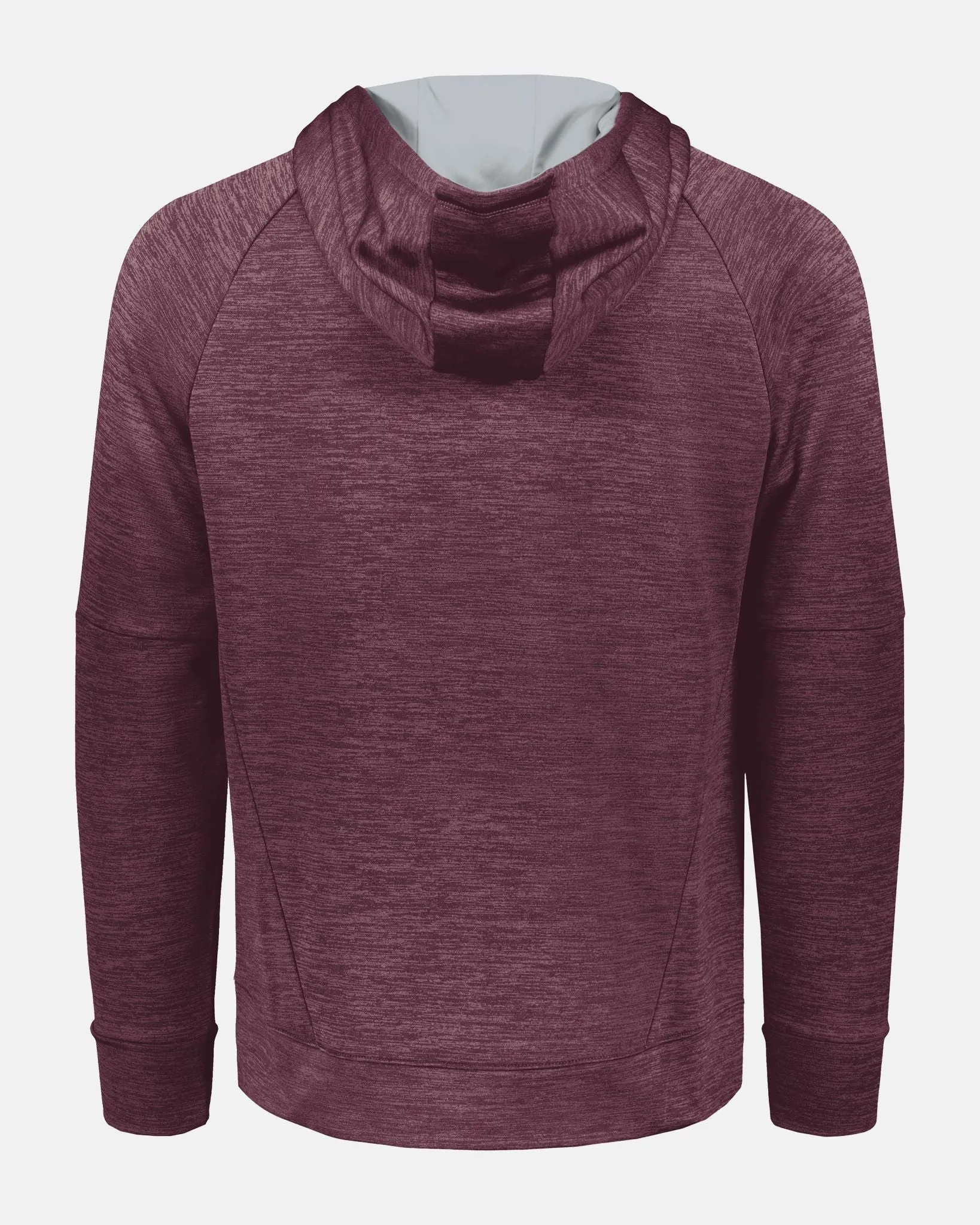 Holloway All-Pro Performance Fleece Hoodie, heather maroon-rot