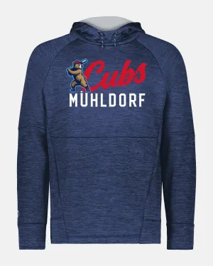 Holloway All-Pro Performance Fleece Hoodie "Mühldorf Cubs", heather navy blau