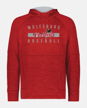 Holloway All-Pro Performance Fleece Hoodie "Wolfsburg Blackbirds", Script, heather rot