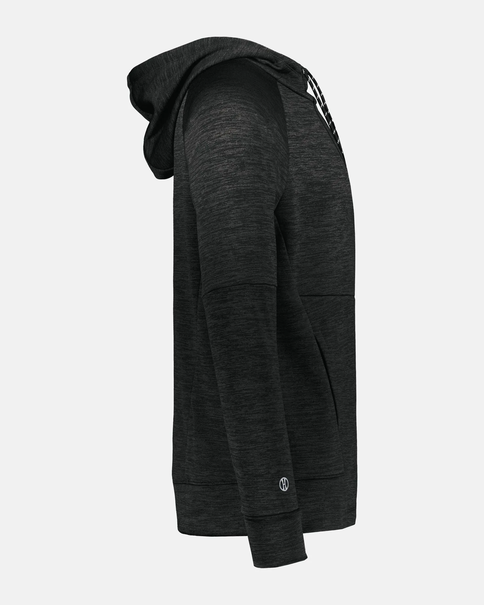 Holloway All-Pro Performance Fleece Hoodie "Wolfsburg Blackbirds", W & Blackbirds, heather schwarz