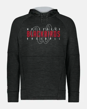 Holloway All-Pro Performance Fleece Hoodie "Wolfsburg Blackbirds", W & Blackbirds, heather schwarz