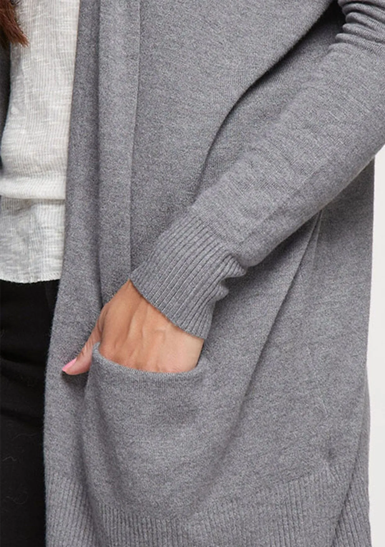 Hooded Two Pocket Cardigan