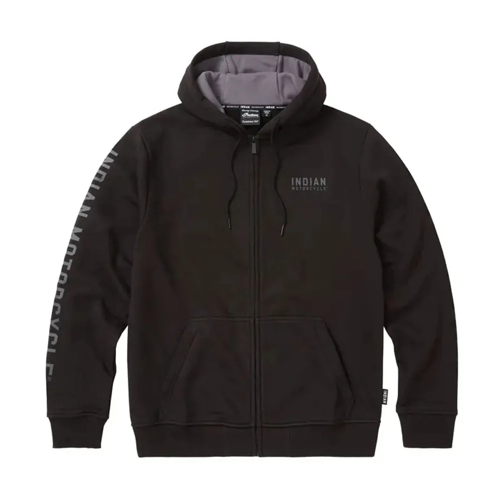 Indian Motorcycle  Mens Embroidered Hoodie Warm Soft Comfortable Casual Black