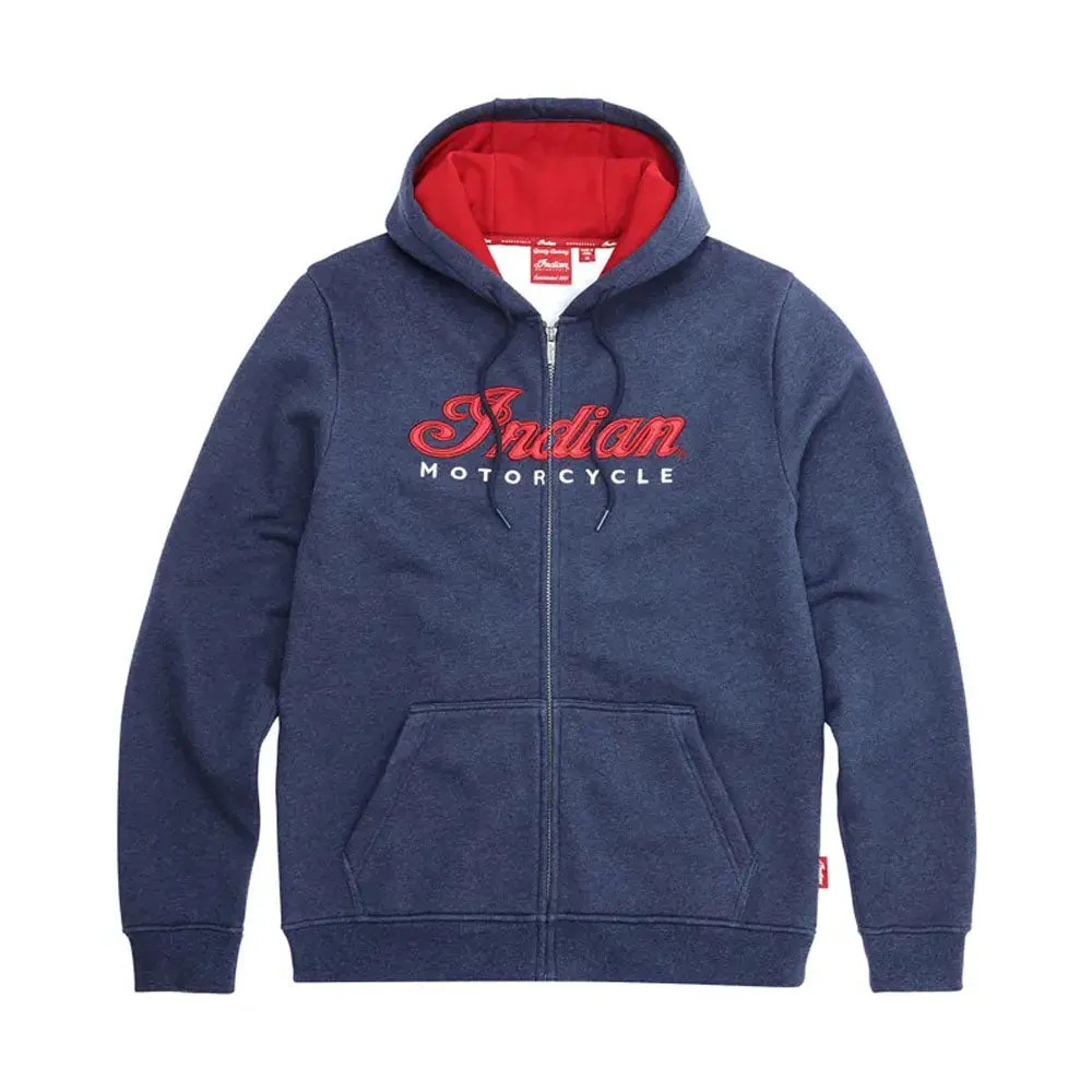 Indian Motorcycle  Womens USA Flag Hoodie Warm Soft Comfortable Casual Navy