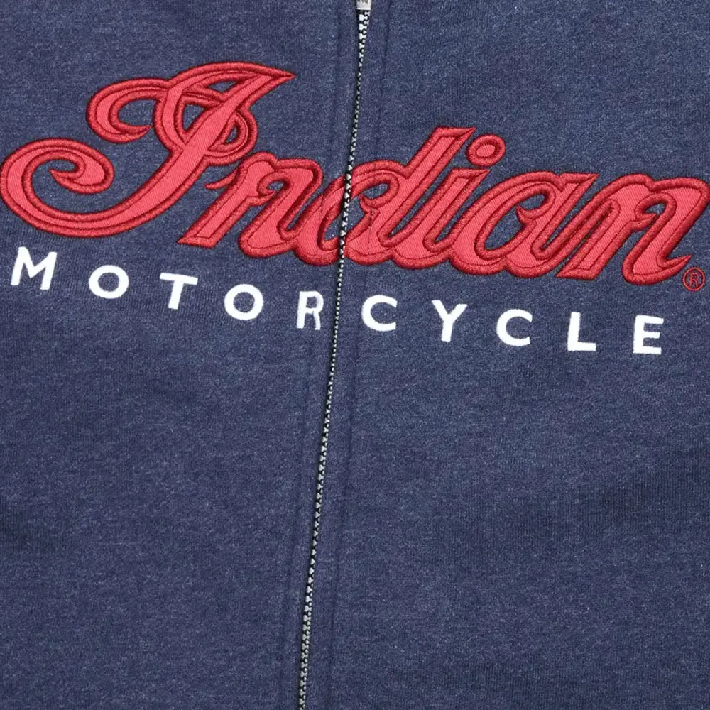Indian Motorcycle  Womens USA Flag Hoodie Warm Soft Comfortable Casual Navy