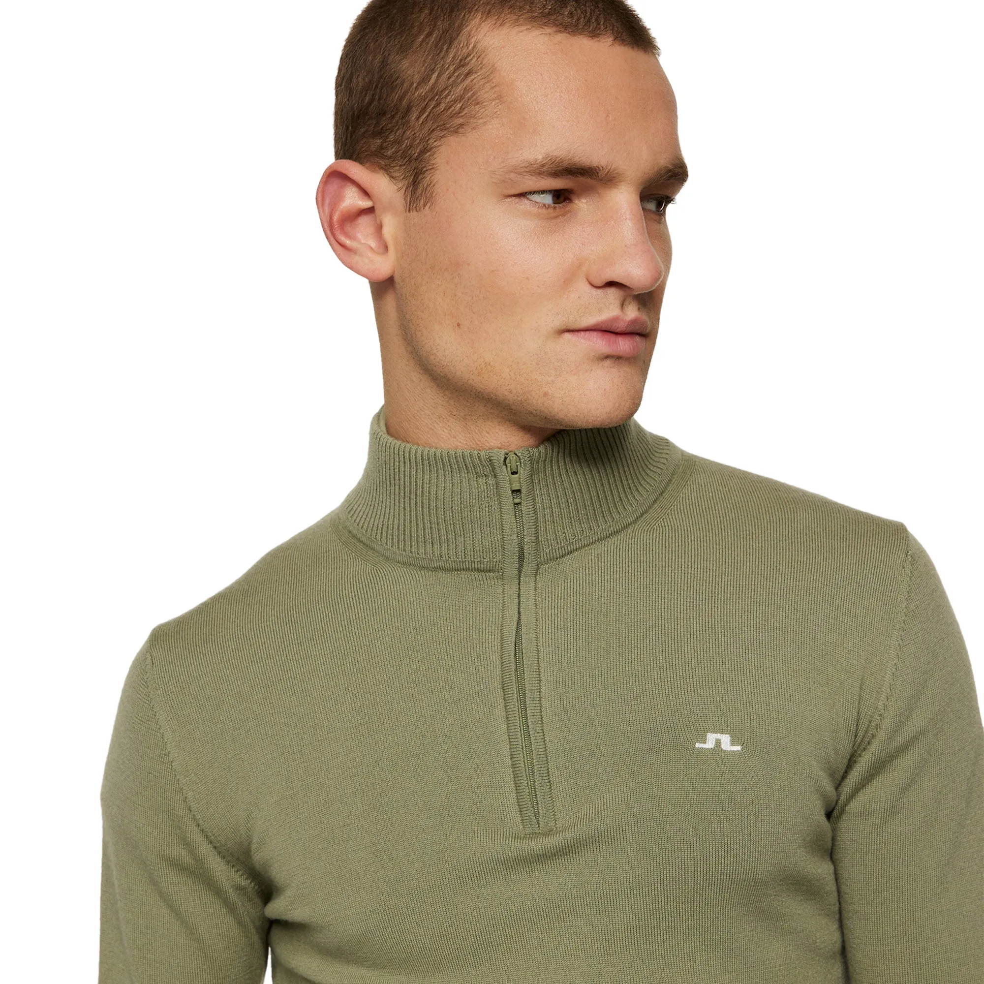 J.Lindeberg Golf Kian Knitted Zip Neck Sweater SS25