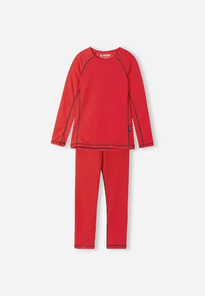 Kids Thermal Base Layer Set Lani Tomato Red