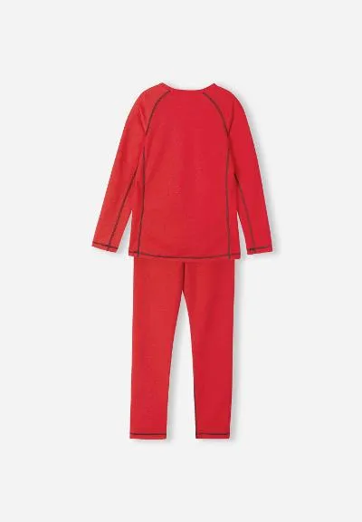 Kids Thermal Base Layer Set Lani Tomato Red