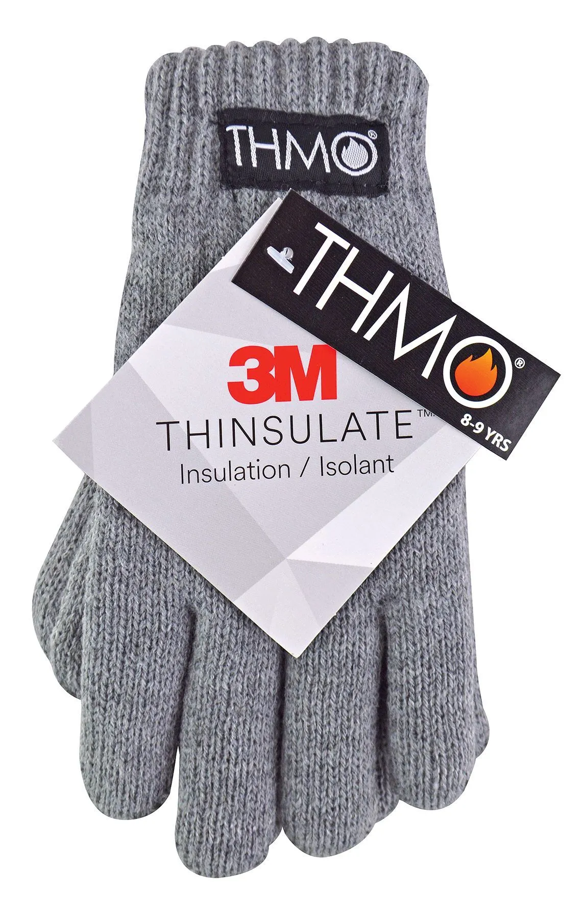 Kids THMO Thinsulate Gloves (12-13 Years / Grey)