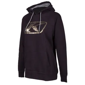 Klim  Womens Kute Corp Hoodie Long Sleeve Cuffed Warm Comfortable Black Rose