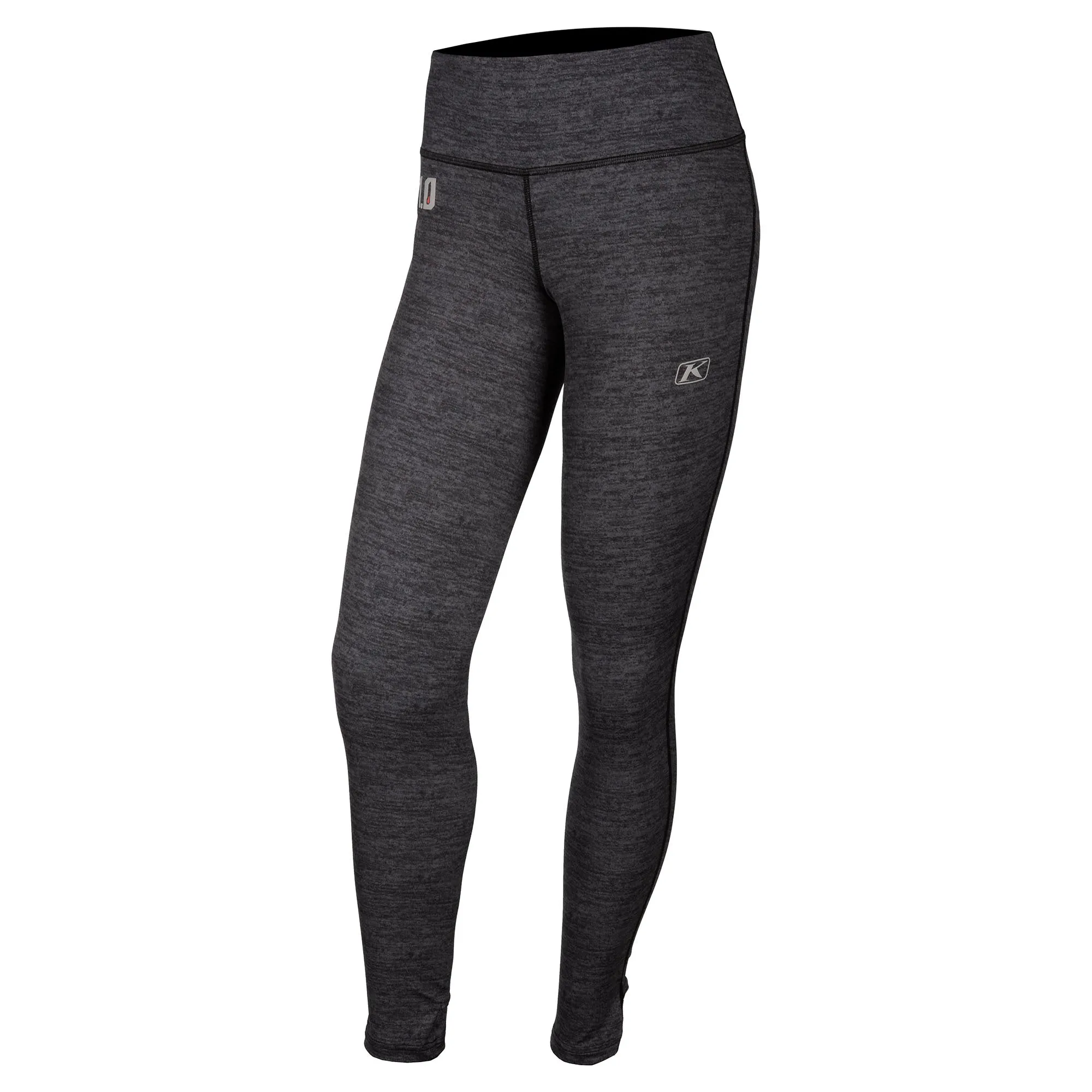 Klim  Womens Solstice Pants 2.0 Base Layer Moisture Wicking Warm Black Heather