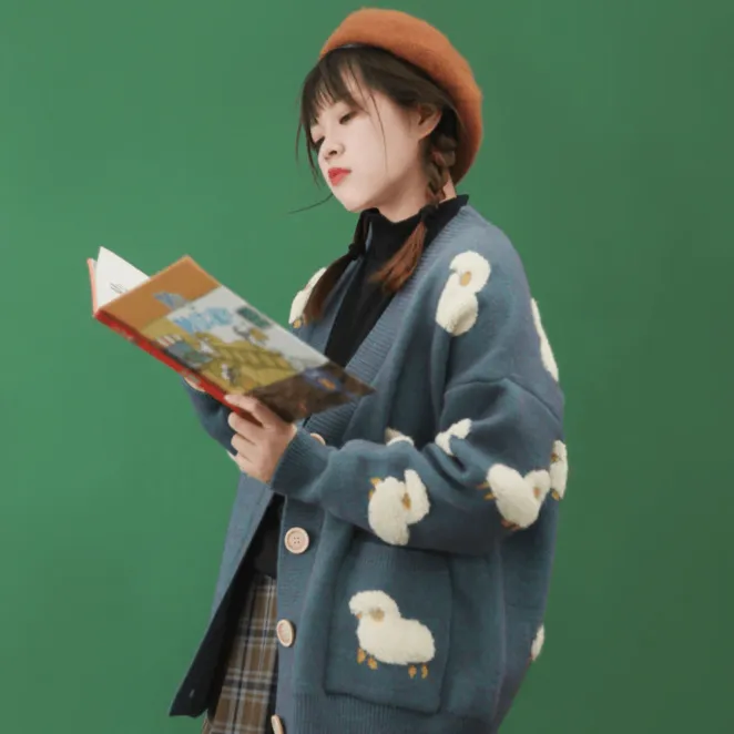 Knit Sheep Cardigan