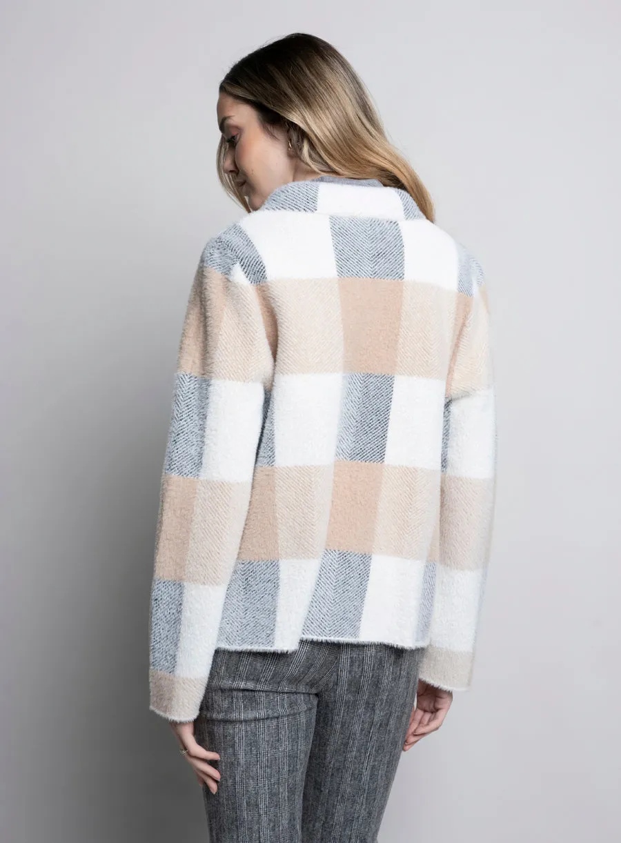 LK527NC - Plaid "C" Snaps Jacket