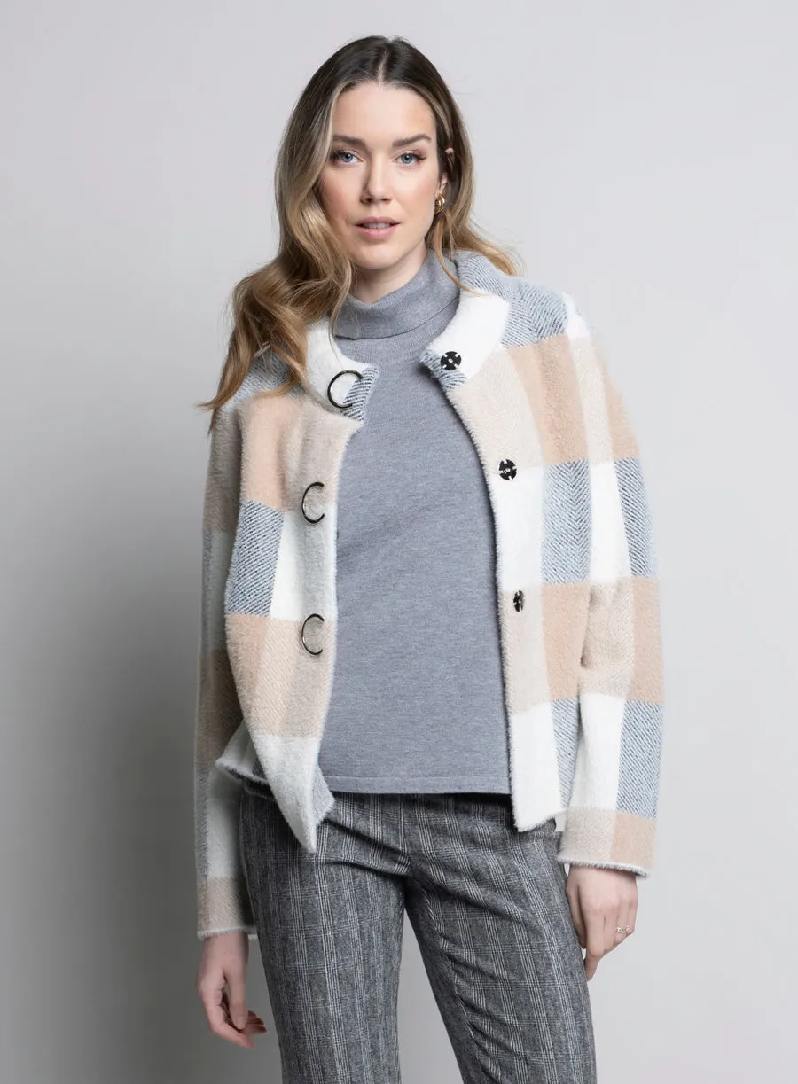 LK527NC - Plaid "C" Snaps Jacket