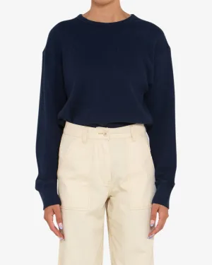 Loni Waffle Knit - Navy