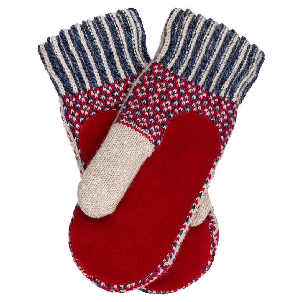 Lycksele Suede Palm Mittens