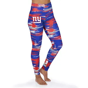 Officially Licensed Zubaz Women's NFL NFL Women's Paint Legging, New York Giants, Size X-Large
