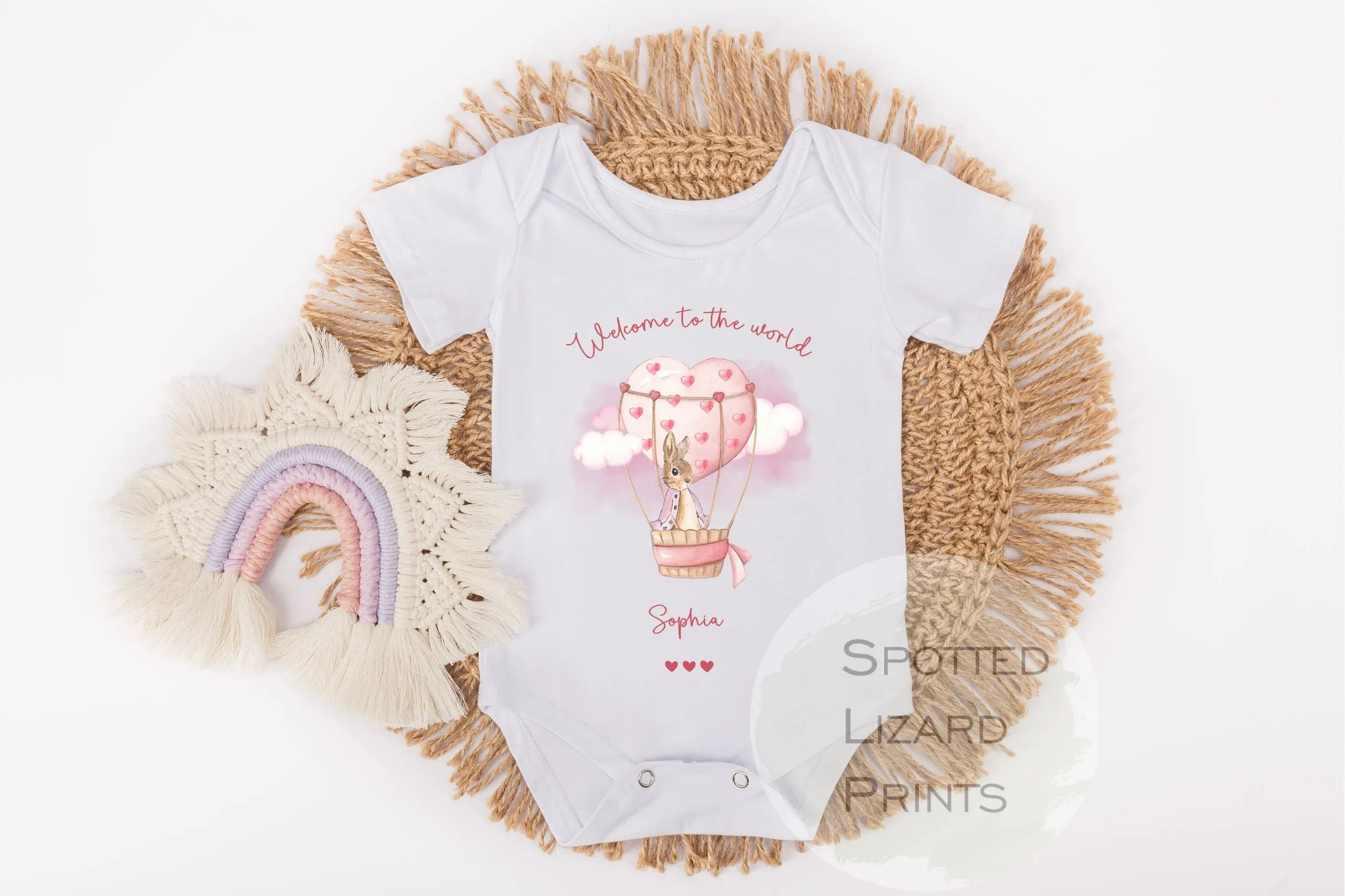 Peter Rabbit Baby Sleepsuit or Vest - Peter Rabbit - New Baby announcement - Welcome to the world, Born in 2024 - Coming Home Outfit