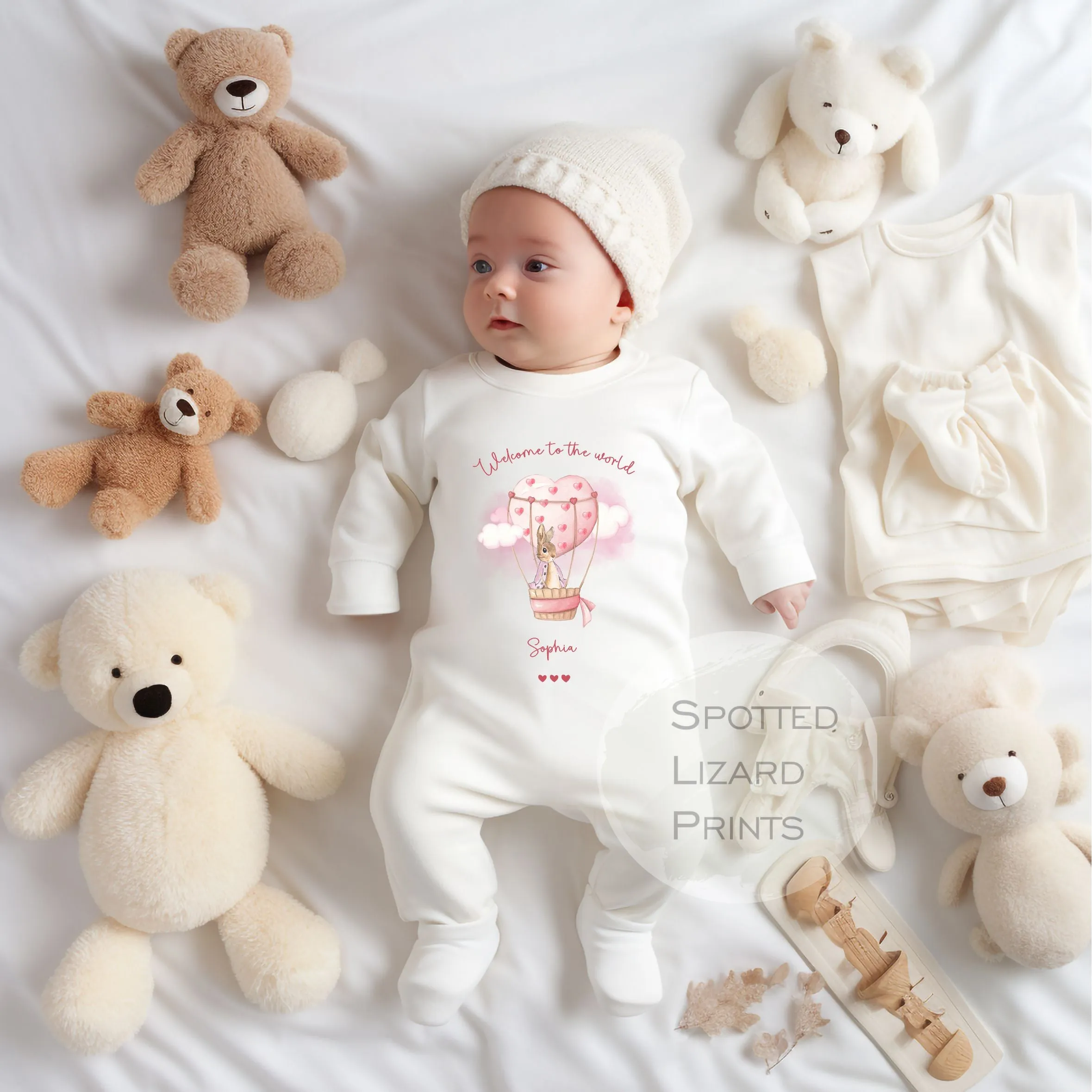 Peter Rabbit Baby Sleepsuit or Vest - Peter Rabbit - New Baby announcement - Welcome to the world, Born in 2024 - Coming Home Outfit