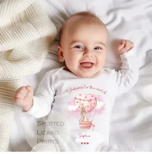 Peter Rabbit Baby Sleepsuit or Vest - Peter Rabbit - New Baby announcement - Welcome to the world, Born in 2024 - Coming Home Outfit