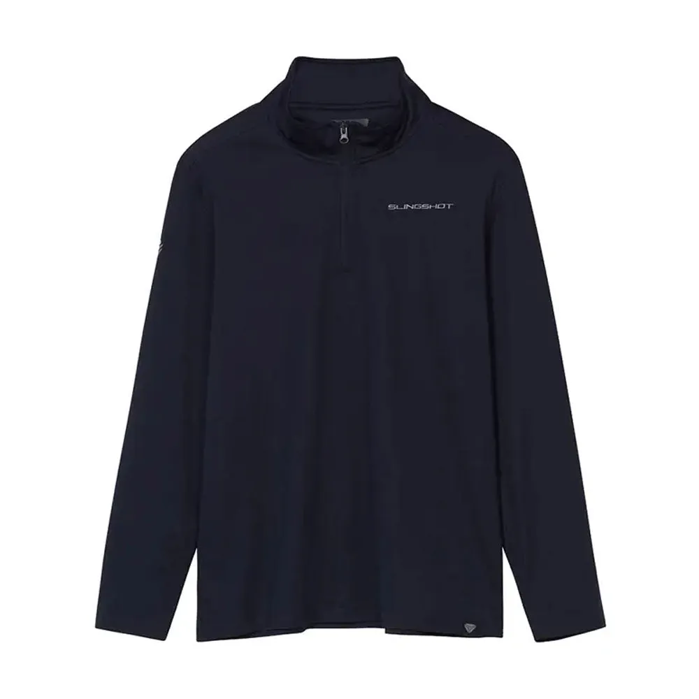Polaris  Quarter Zip Pullover Warm Soft Comfortable Casual Navy