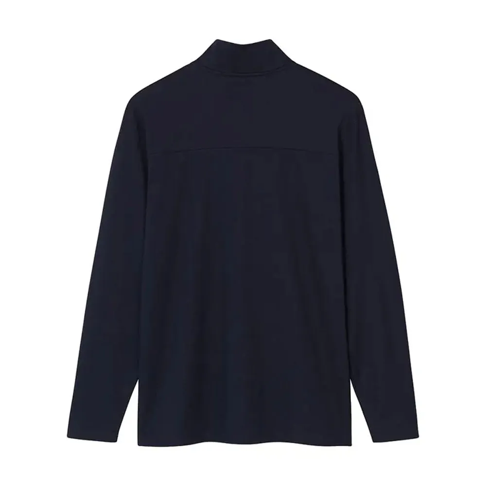 Polaris  Quarter Zip Pullover Warm Soft Comfortable Casual Navy