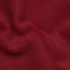 Remnant - 1m - Deadstock Felted Wool Blend Coating - Cranberry *FLAWED*