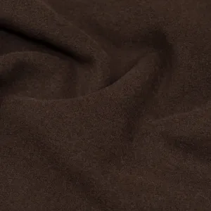 Remnant - 1m - Deadstock Felted Wool Blend Coating - Umber
