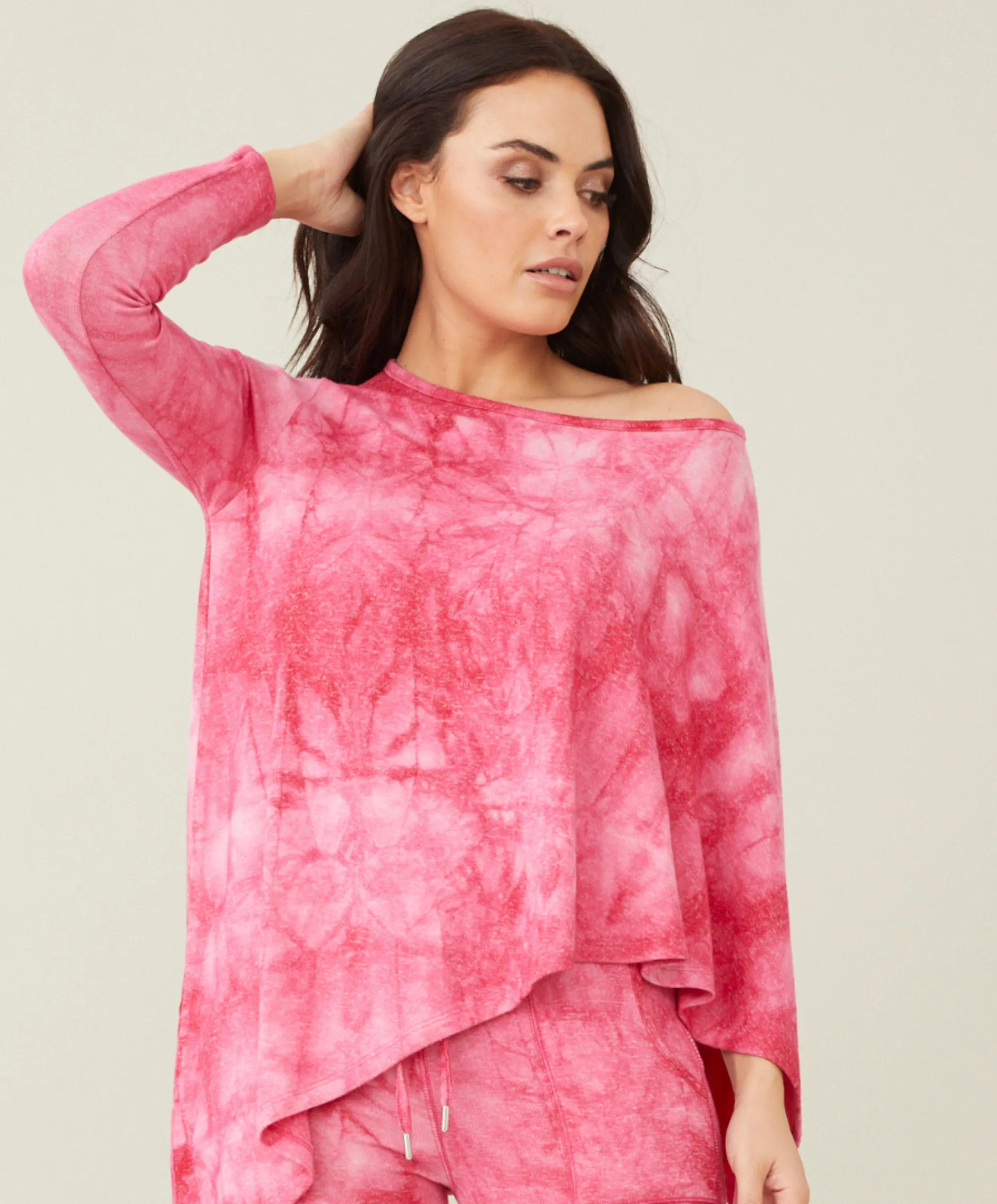 Soft Stretch Asymmetrical Tie Dye