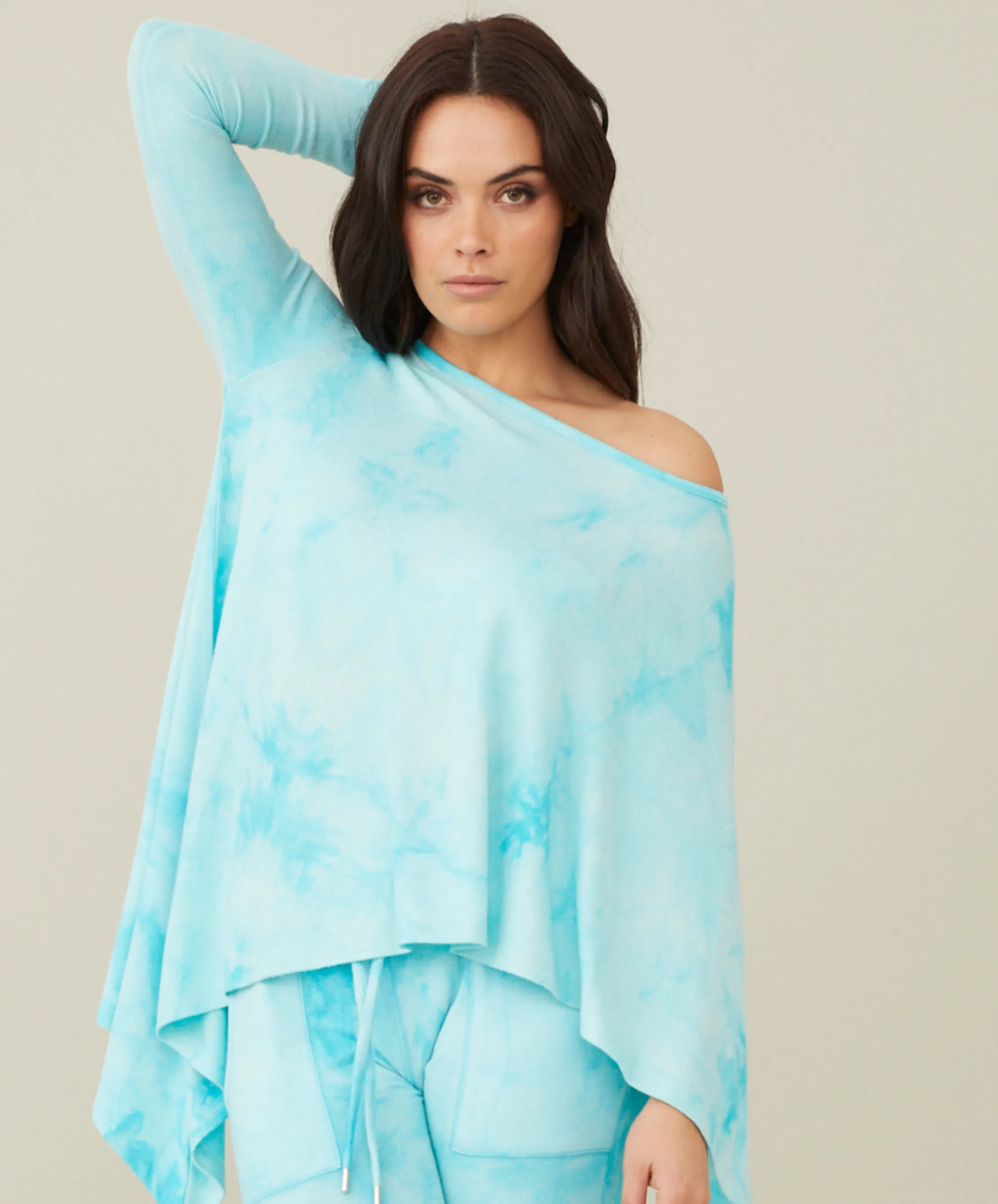 Soft Stretch Asymmetrical Tie Dye