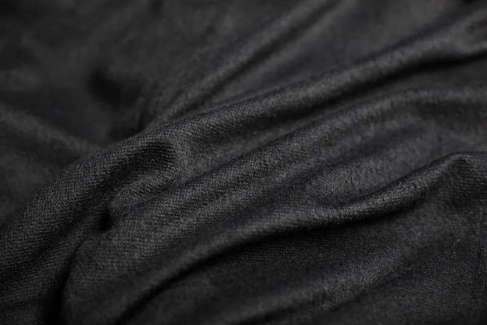 Sophisticated Black Gothic Cloak with Faux Fur Trim