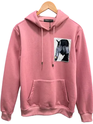 Tailored recreation Pink Men's Pullover Graphic Hoodies Heavy Blend