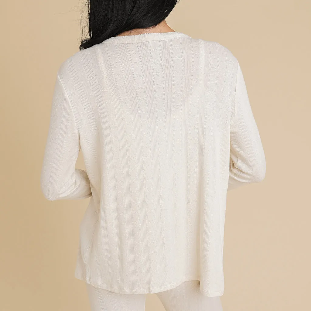 Vanilla Women's Pointelle Cardigan