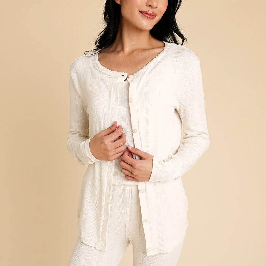 Vanilla Women's Pointelle Cardigan