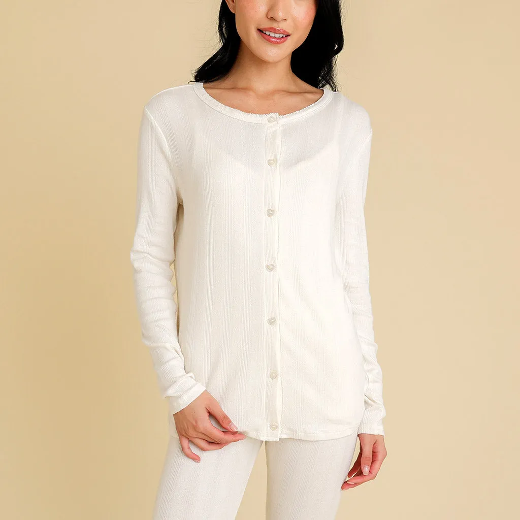 Vanilla Women's Pointelle Cardigan