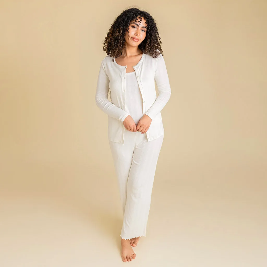 Vanilla Women's Pointelle Cardigan