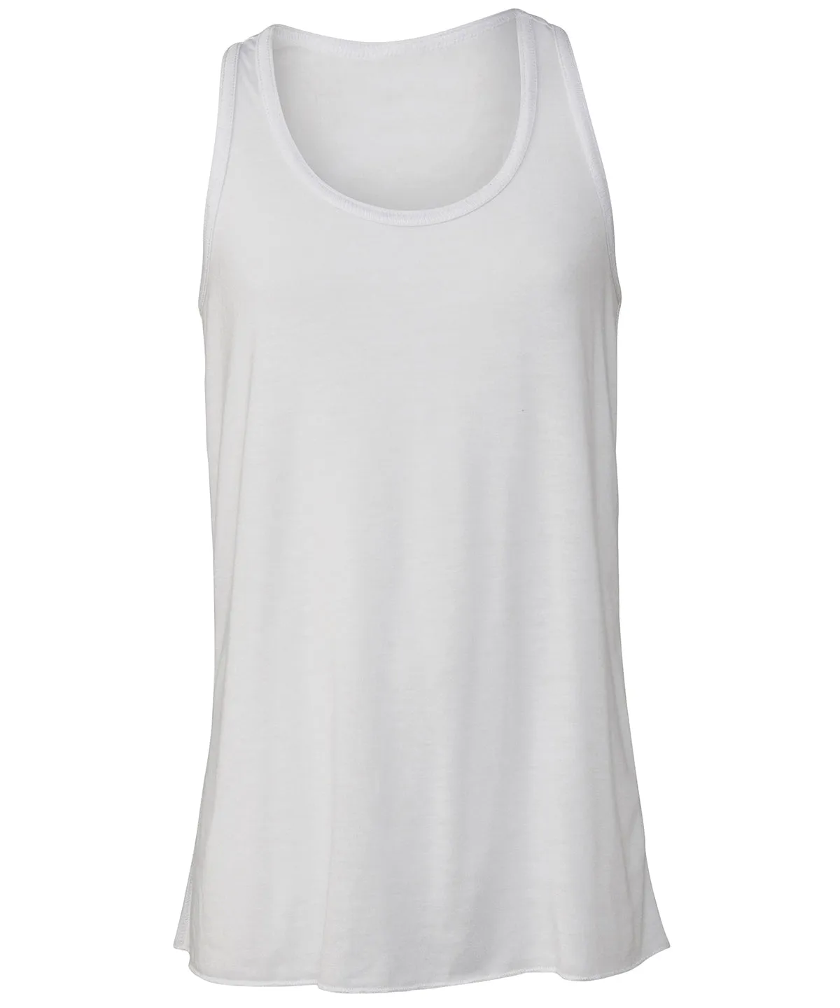 White - Youth flowy racerback tank