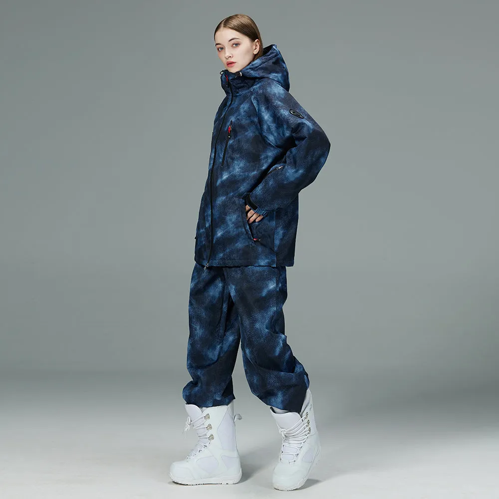 Women's Outdoor Printed Snowboarding Jacket